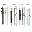 1Pc Multifunction Ballpoint Pen Modern Handheld Tool Measure Technical Ruler Screwdriver Touch Screen Stylus Spirit Level