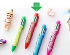 01 Pc Sequence 6 ink in1 Gel Pen Cute pen, cute stationary, pen for kids, best gift for girls, best gift for kids (Sequence Multi Ink Pen