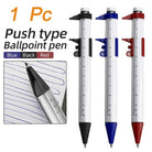 01 pc Multifunctional Unisex Ink Pen Vernier Calipers Ballpoint Peninsula Stationery Perimeter Calipers Practical Portable Tools 0.5 m