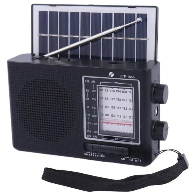 KTF-1645 Portable Bluetooth Radio Speaker | Solar Energy Powered Rechargeable