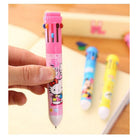 01/2 Pc 10 in 1 Pen Multicolor Gel Pen 10 Ink Refill in one Pen10 in 1 character ballpoint pen