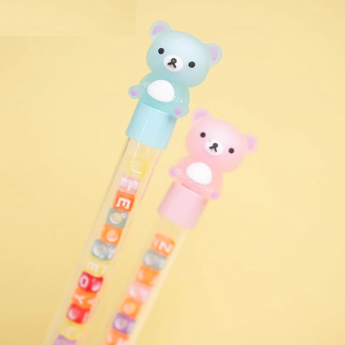 01 Pcs Alphabet Beads Cute Panda Unicorn horse sweet dreams shaped - Gel Pen(with Thread) Cartoon Unicorn Gel Pen Cute Student Daily Record Creative Writing Pen Girl DIY Hand Account Gift Pen