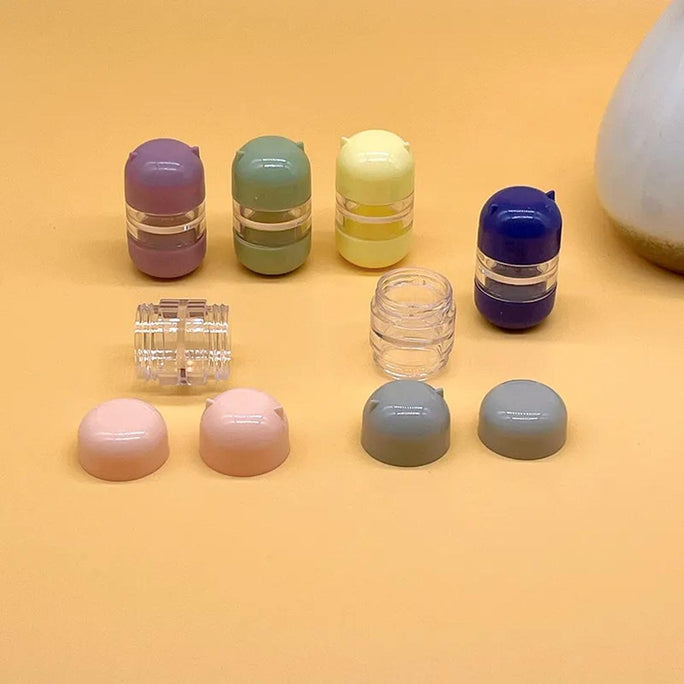 Cute Bear Lens Container Contact Lens Case Accessories DIY Contact Lens Storage Box Portable Travel Contact Lens Case