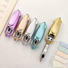 1PC Creative Unique Folding Ballpoint Pen 1.0mm Black Gel Pen Writing Tools School Student Stationary Office Supplies