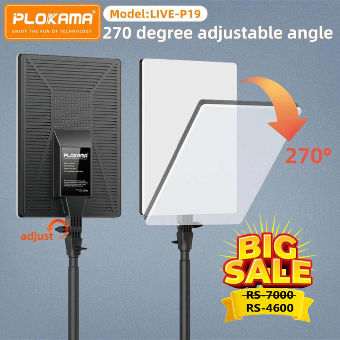 PLOKAMA Live P-19 Professional Photography Videography LED Fill Light Portable