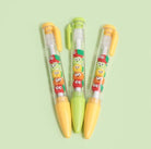01Pc Hi-High Replacement Gel Pen Set, Ballpoint Pen, 0.02 inch (0.5 mm), Cute, Korean Stationery, Present, Matching, Children, Mascot, Interchangeable (Fruit Cube)