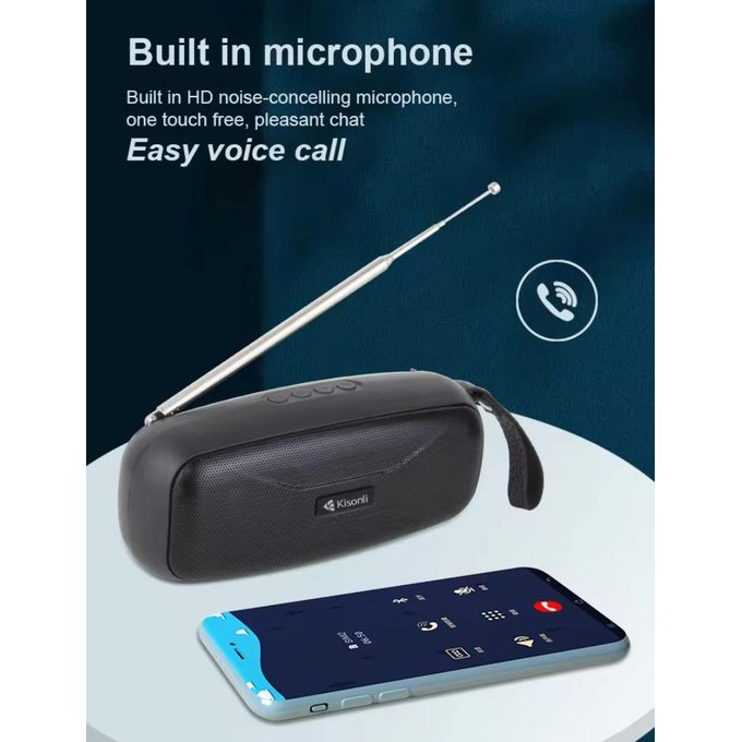 Kisonli S9 Wireless Bluetooth Speaker | Portable Sound Box Supports USB TF Card