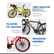 Diecast Metal Bicycle Road Bike Model Cycling Toys For Kids Bike Model, 1:10 Alloy Die Cast Metal Bicycle Road Bike Model Children Cycling Toy Gift Children