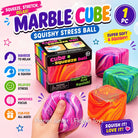 1pc Cube Stress Cube Squishy Stress Balls for Adults Kids Fidget Toy for Your Best Mellow and Chill -Ice Cubes-Square Shape with Filling in Pink Purple Blue etc