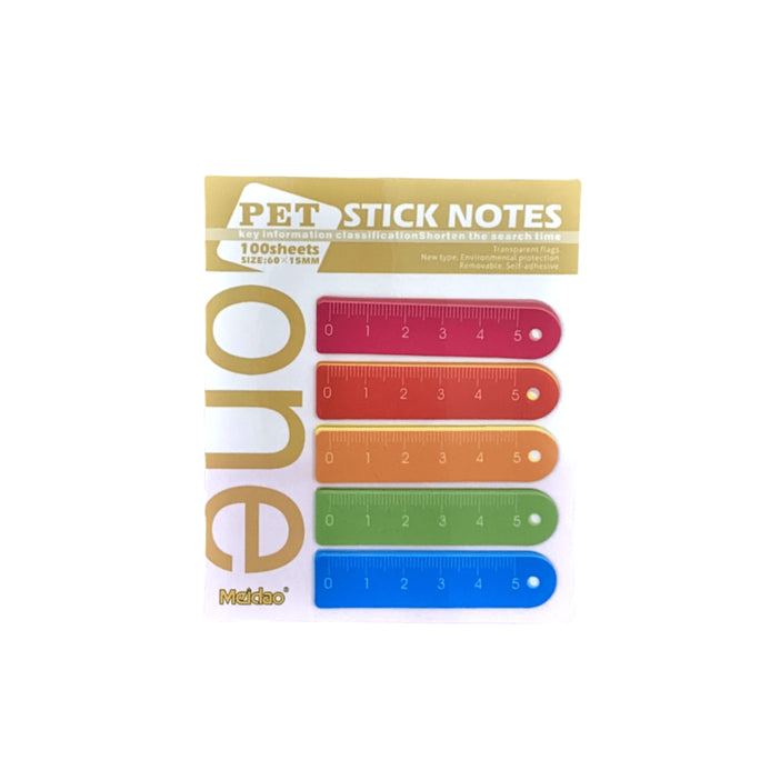 Cute Sticky Notes Different shape Pencil / Scale / Aarow / Cutter Adhesive Office School Supply Scratch Stationery Morandi Memo Pad Index Notepad Sketchbook Planner