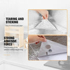 60 X 200 CM Foil Sheet Silver Aluminium Foil Sheet Kitchen Waterproof Self-Adhesive (Silver)