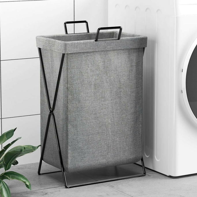 Laundry Hamper Basket With Metal Rods