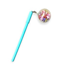 01 Pc Neutral Pen Girl Beads Ball Cute Gel Pen Elementary School Students Exam Gift
