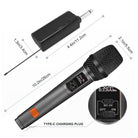 Wireless Single Microphone 2-in-1 | Wired & Wireless Karaoke Mic | Professional