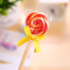 01 pc of Kawaii School Supply Office Stationery Ballpoint Gel Pen Creative Cute Lollipop Sweet Candy Freebie Styling Novelty Funny Lovely