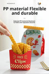 Pack of 12 Food condiments fresh plastic sealing clip fun stickers