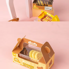 Cartoon Cute Little Bear Biscuits Series Modeling Eraser Primary School Gift Stationery Set Students' Supplies