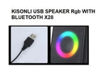 KISONLI USB SPEAKER WITH BLUETOOTH X28 - RGB Wired Computer Desktop