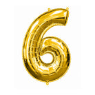 Number 6 Foil Balloon 40" Inches