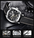 Benyar BY-5121 Skeleton Automatic Edition Men Watch