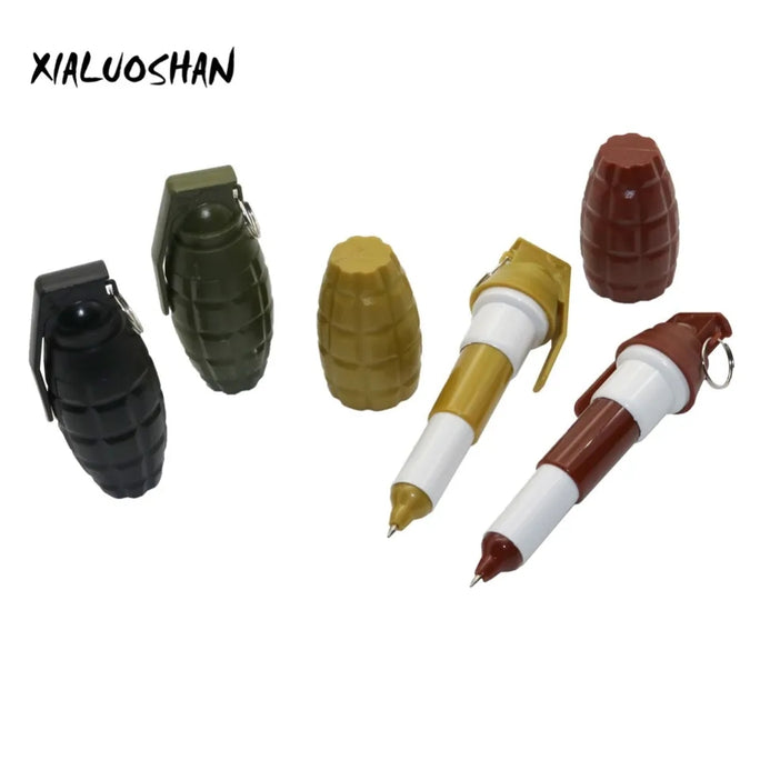 1 Pc Blue Refill 0.5mm Simulation Grenade Shells Retractable Ballpoint Pen Novelty Gift Caneta Learning Office School Supplies