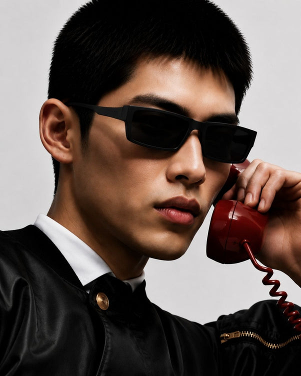 Rave Aero Black Square Sunglasses