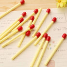 01 Pc Novelty Matches Gel Pens Set Writing Fine Ballpoint Pen School Office Gift Kids Toy