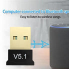 USB Bluetooth 5.0 5.1 Adapter Dongle Wireless Transmitter Receiver for Windows