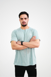 Dry Fit T-Shirt AUH Aero-Lite Performance Crew-Sage Green
