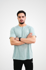 Dry Fit T-Shirt AUH Aero-Lite Performance Crew-Sage Green