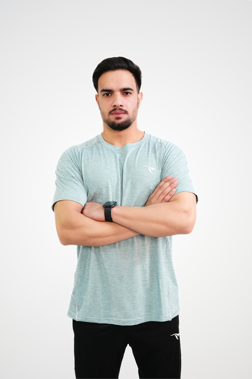 Dry Fit T-Shirt AUH Aero-Lite Performance Crew-Sage Green