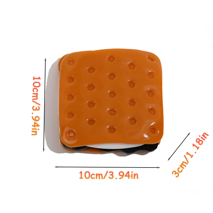 Squishy,Sandwich Dounut Sticky Squishy Toys,Cute Kawaii Squishies,Sticky Squeeze Ball,Jelly Kitty Funny Fidget Toys Novelty Things Suitable for Adults Kids