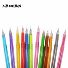 12 Pcs Diamond Head Pen Creative Stationery Candy Color Cute Stationery Roller Ball 0.5mm Gel Pen Office School Supplies