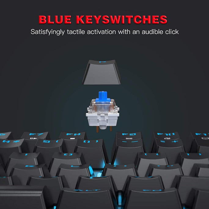 Motospeed CK104 Mechanical Gaming Keyboard | 104 Keys RGB Backlit Wired