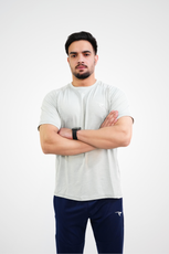 Dry Fit T-shirtAUH Aero-Lite Performance Crew- Mist Grey