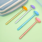 01 Piece New Coming Creative Stress Relief Massage Head Neutral Pen Cute Plastic Gel Ink Pen