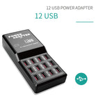 12 Port USB Charging Station | Universal Multi Charger Hub 12A Desktop Fast