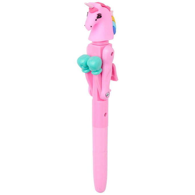 01 Pc Punching/Boxing Gel Pen - Unicorn Fighting Parrot/ Birds Emoji pens