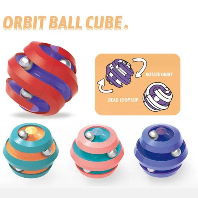 Metal Marbles Adult Decompression Toy Creative Rotating Finger Track Ball Cube Fingertip Gyroscope Cube New and strange metal marbles adult decompression toys creative rotary finger track ball cube fingertip