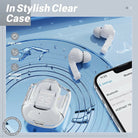 Air31 earbuds With SILICON POUCH wireless crystal Transparent and Bluetooth Air 31Type C