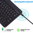 Rechargeable Bluetooth Keyboard with Cell Powered Mouse Combo Wireless Slim