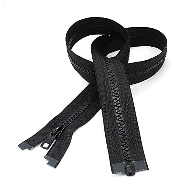 Pack of 10 Zips Cut Size Zipper for Sewing Nylon Zippers Cut Sizes Auto Lock Slider Single Puller Open-end Auto Lock Long Zips for Jacket Outdoor Backpack Accessories for DIY Sewing Craft Bags Dress Pillow