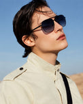 Rave Nova Black Gradient Aviator Sunglasses