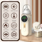 Portable Baby Bottle Warmers, Portable Bottle Warmer for Travel, Upgraded Baby Milk Warmer for Breastmilk or Formula, Bottle Warmer On The Go with Milk Volume Window, 6 Temperature Control, 8000 MAh