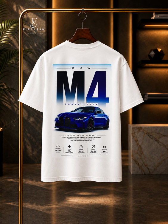 BMW M4 Oversized Drop Shoulder T-Shirt