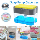 Soap Pump Dispenser and Sponge Holder for Kitchen Sink Dish Washing Soap dispenser With Box