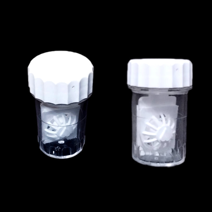 Contact Lens Cleaner Case Manual Rotary Lens | Cleaner Travel Plastic Container Storage Soaking Box | Lens Washer