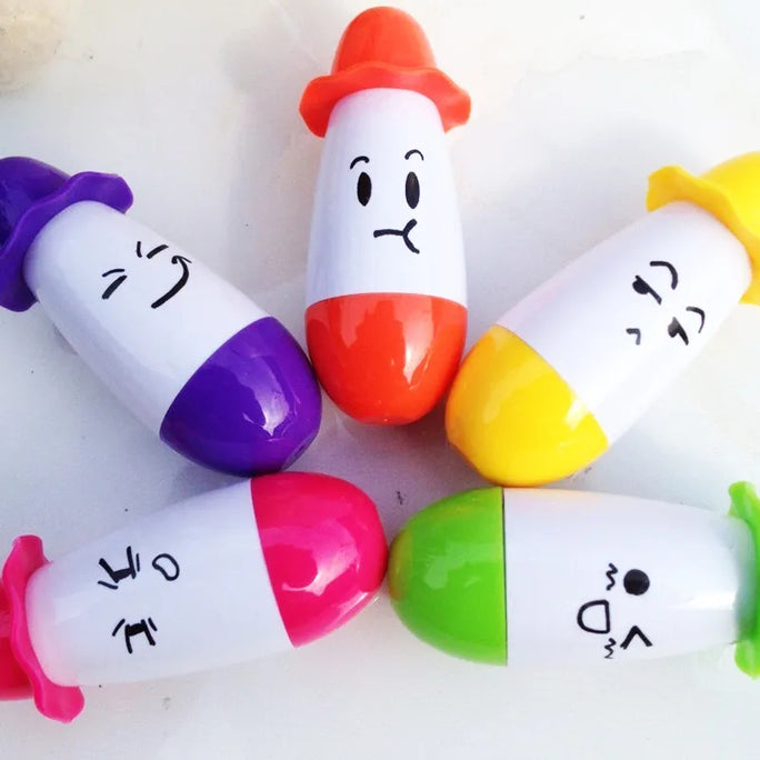 01PC Korean Creative Stationery Smiley Face Retractable Ballpoint Fridge Magnet gel Pen Cute Cartoon Hat Pill Pen Novelty Pens for Writing
