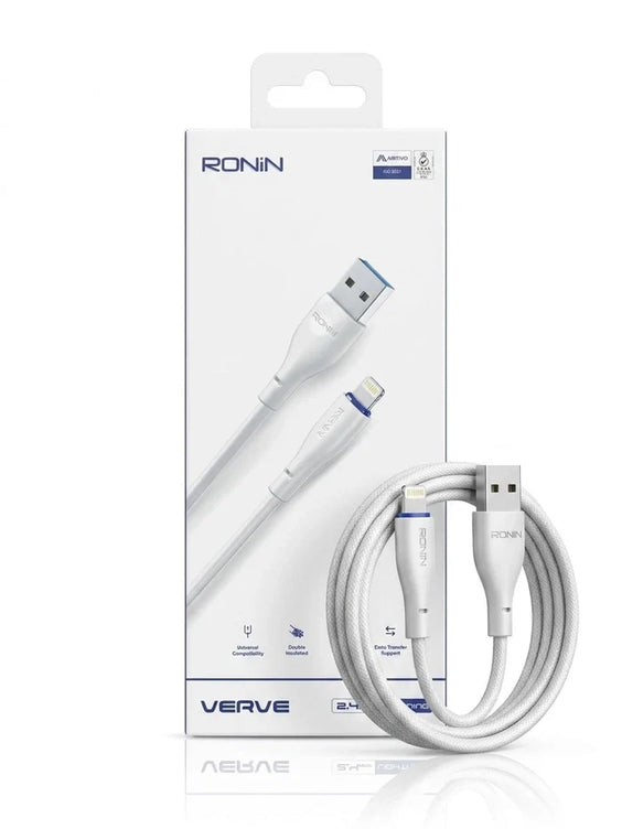 Ronin Verve 2.4A USB to Lightning Fast Charging Data Cable ⚡