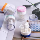 Contact Lens Cleaner Case Manual Rotary Lens | Cleaner Travel Plastic Container Storage Soaking Box | Lens Washer